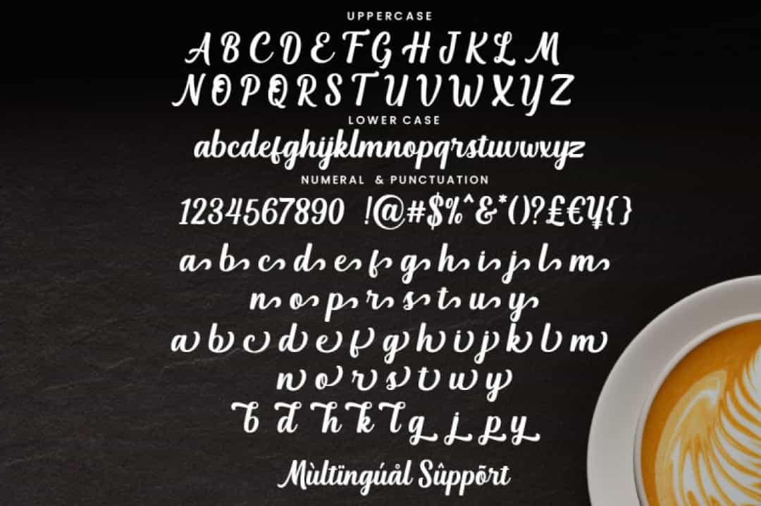 Vanilla Macchiato Font Image 3