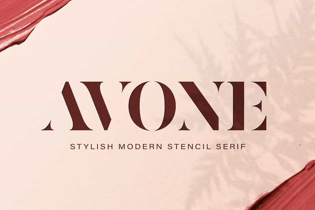 AVONE Font Image 1