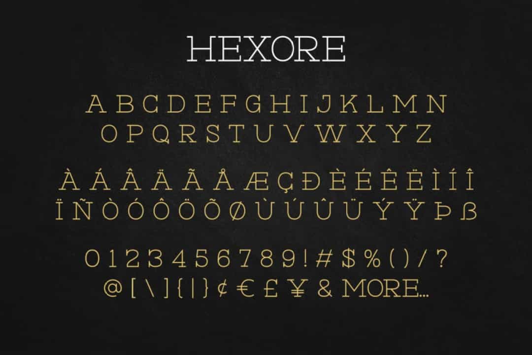 Hexore Font Image 3