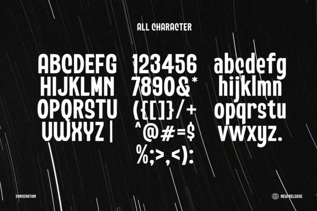 Conseration Font Image 3