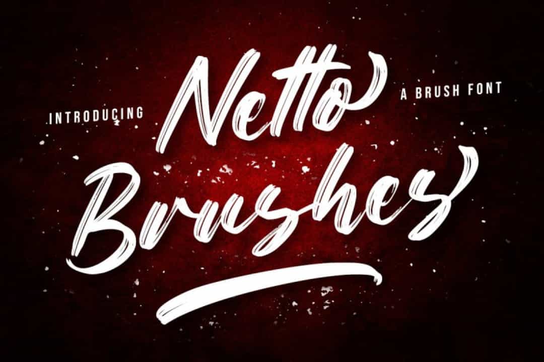 Netto Brushes Font Image 1