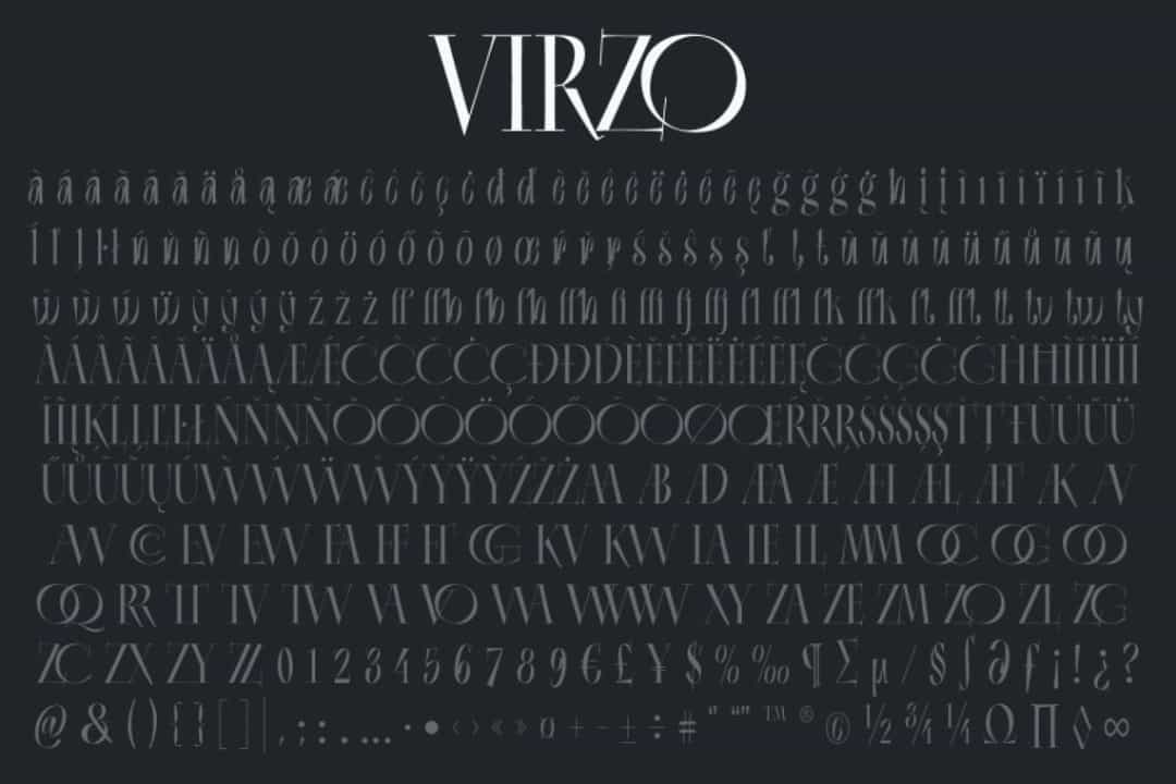 Virzo Font Image 3