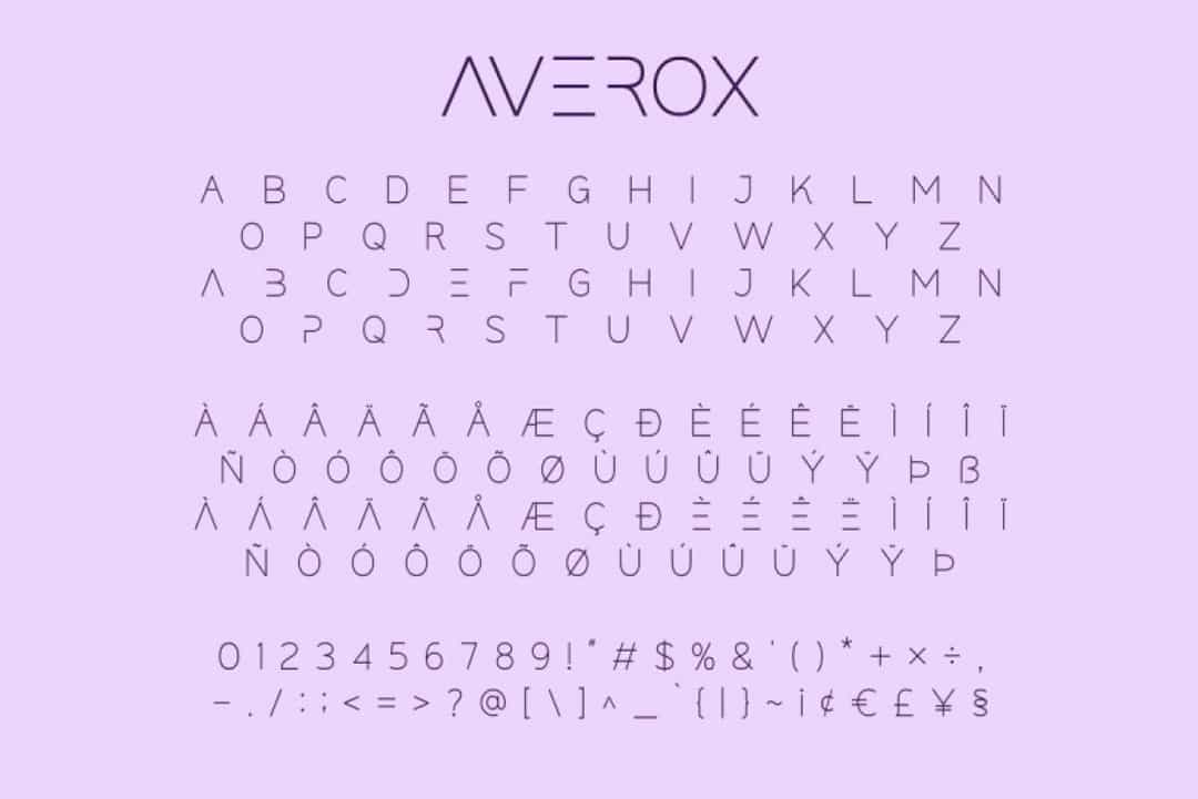 Averox Font Image 3
