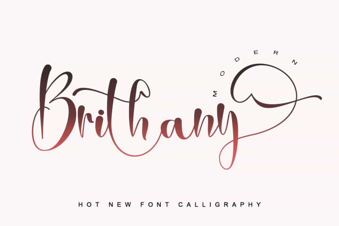 Brithany Font Image 1