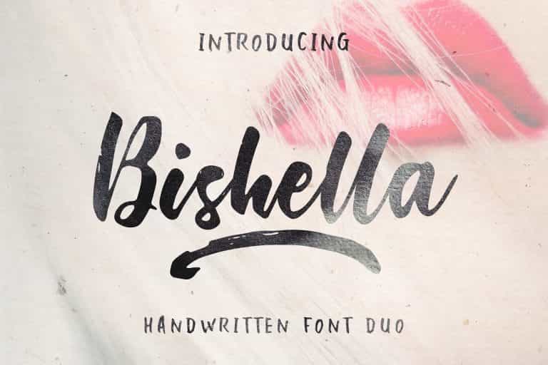 Bishella Brush Font Image 1