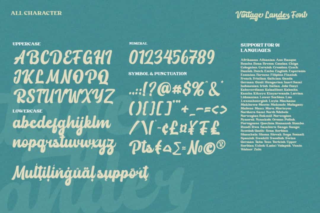 Vintage Lander Font Image 3