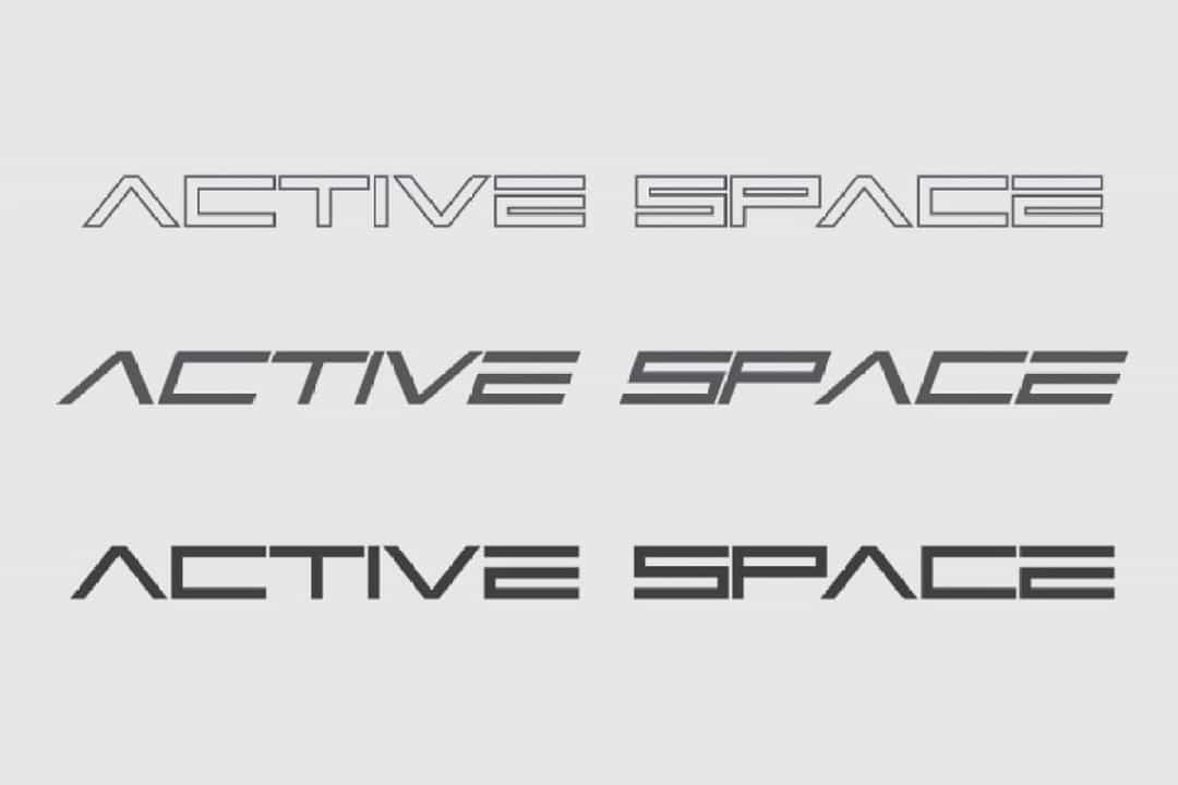 Active Space Font Image 2