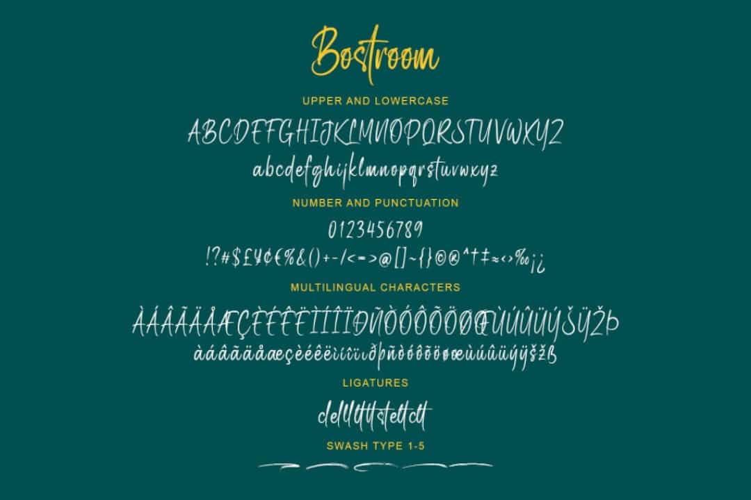 Bostroom Font Image 3