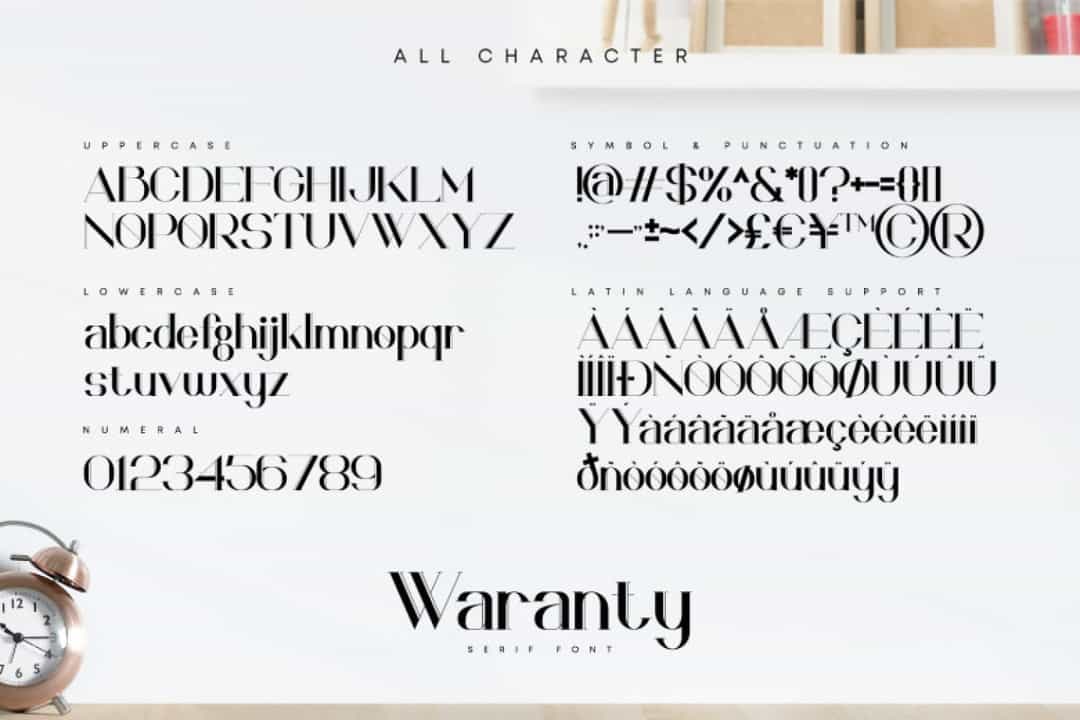 Waranty Font Image 3