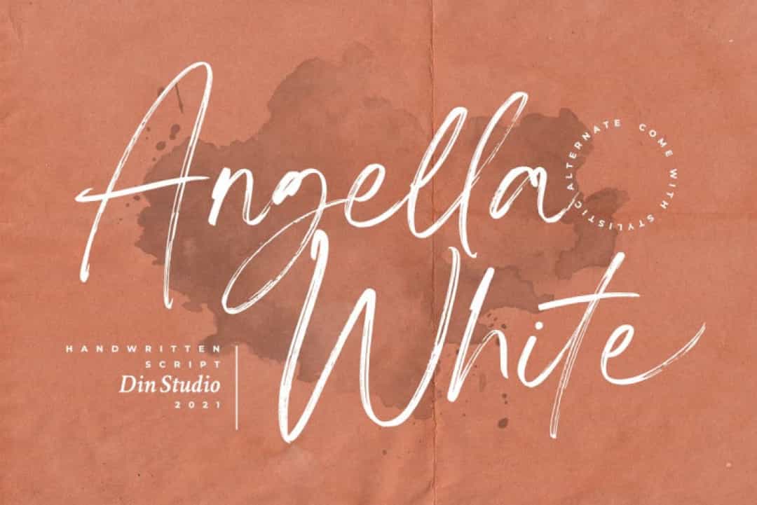 Angella White Font Image 1