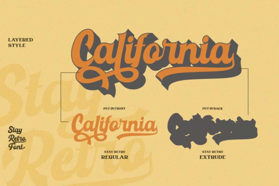 Stay Retro Font Image 2