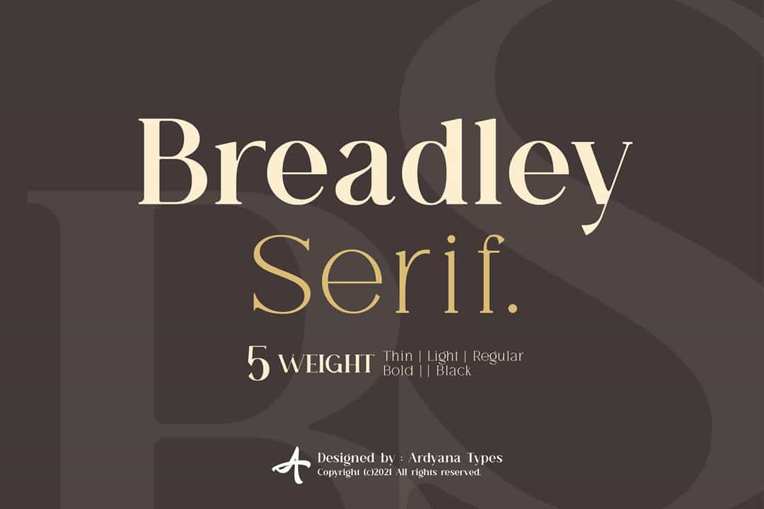 Breadley Serif Font Image 1