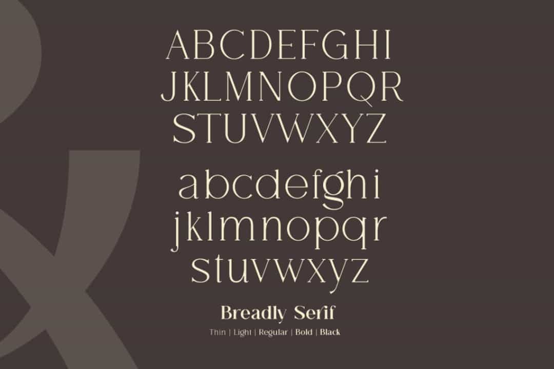 Breadley Serif Font Image 2