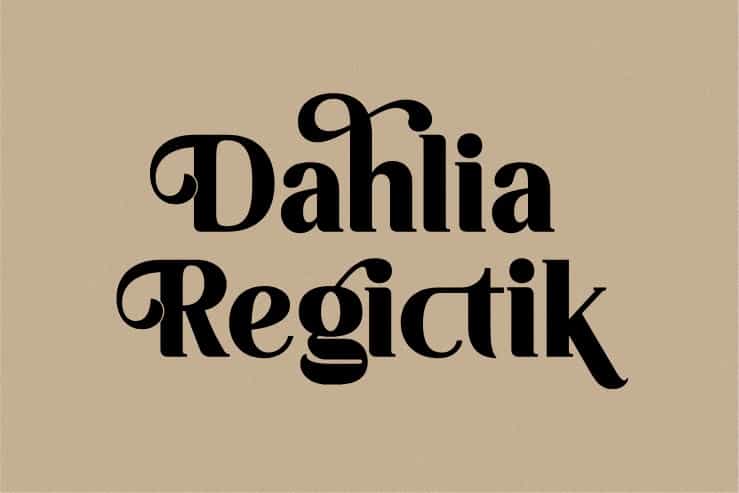 Dahlia Regictik Font Image 1