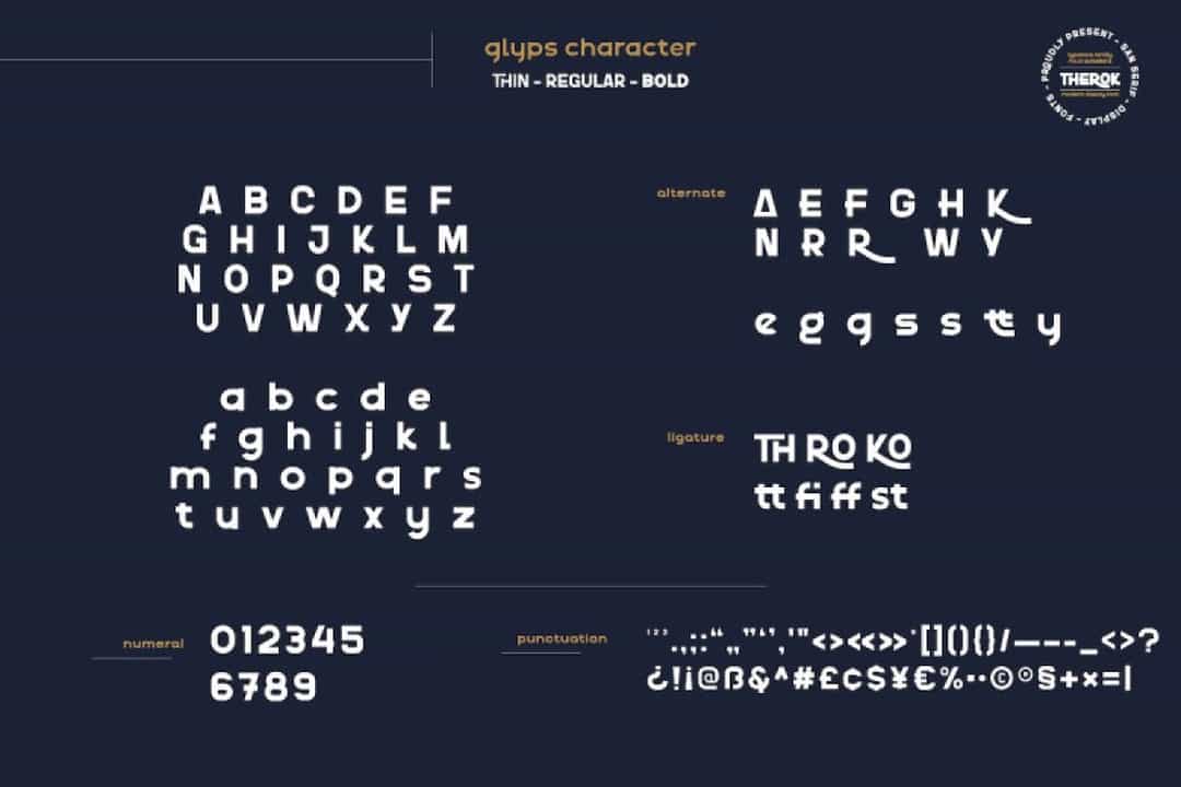 Therok Font Image 3