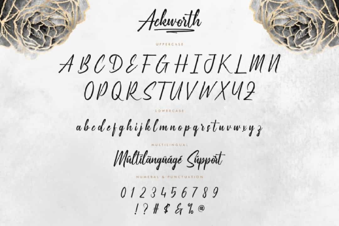 Ackworth Font Image 3
