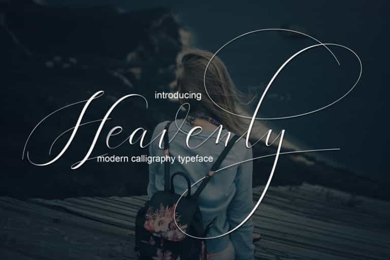 Heavenly Font Image 1