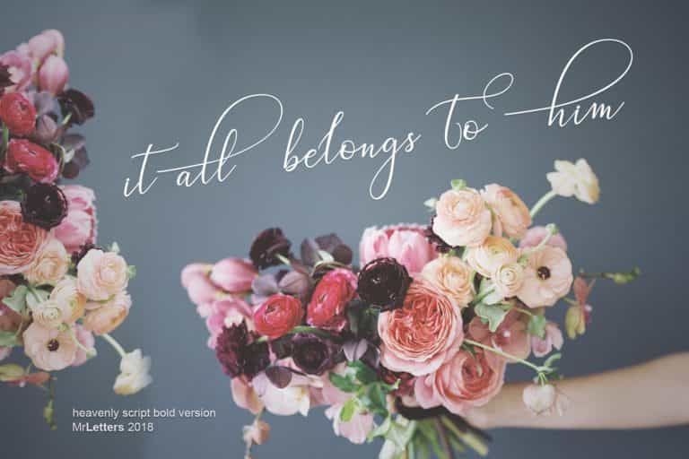 Heavenly Font Image 2