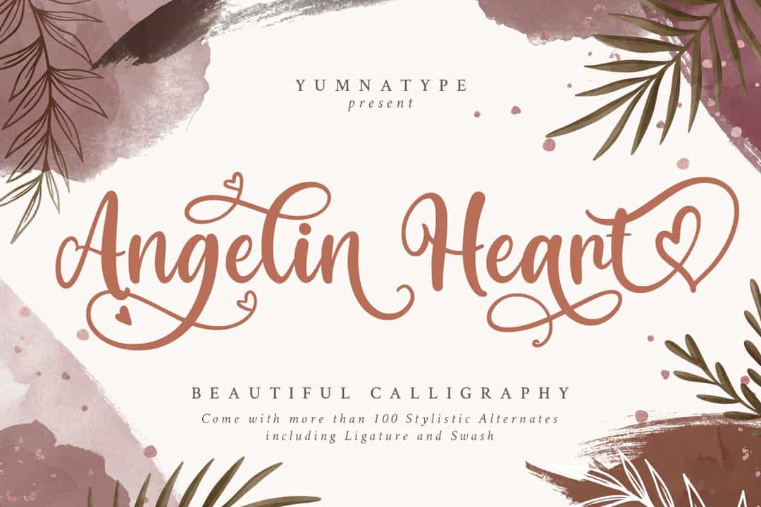 Angelin Heart Font Image 1