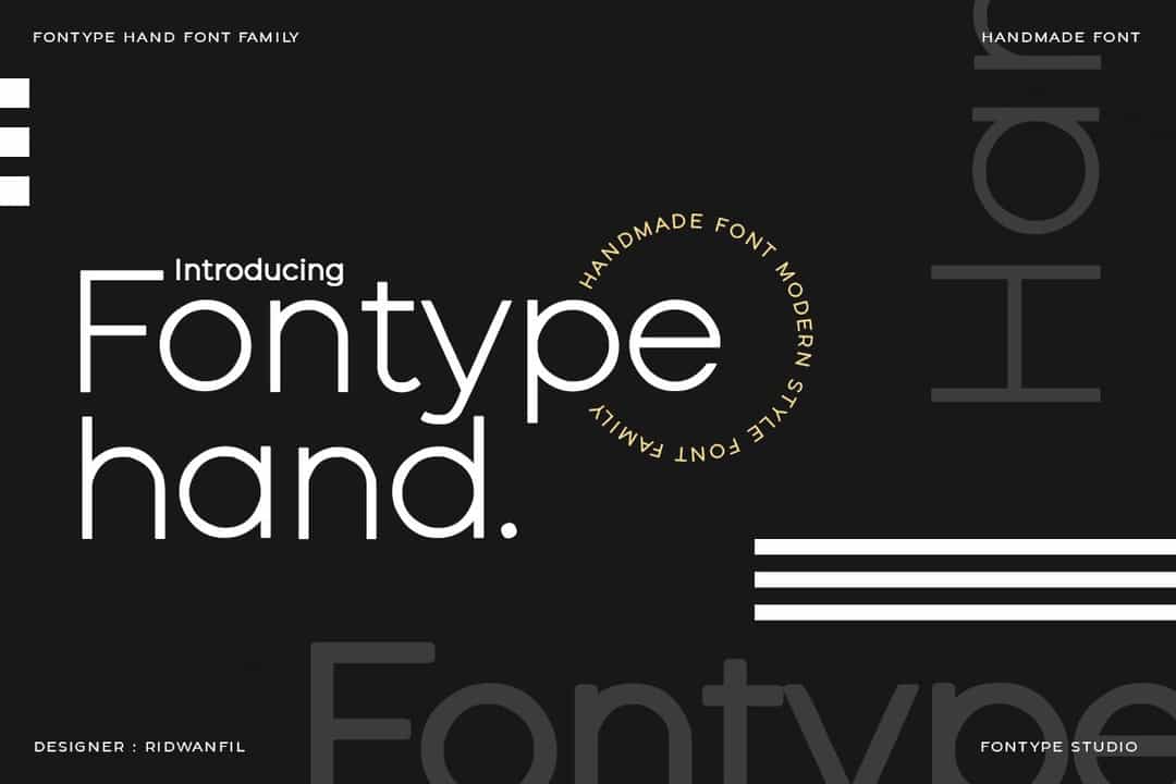 Fontype Hand Font Image 1