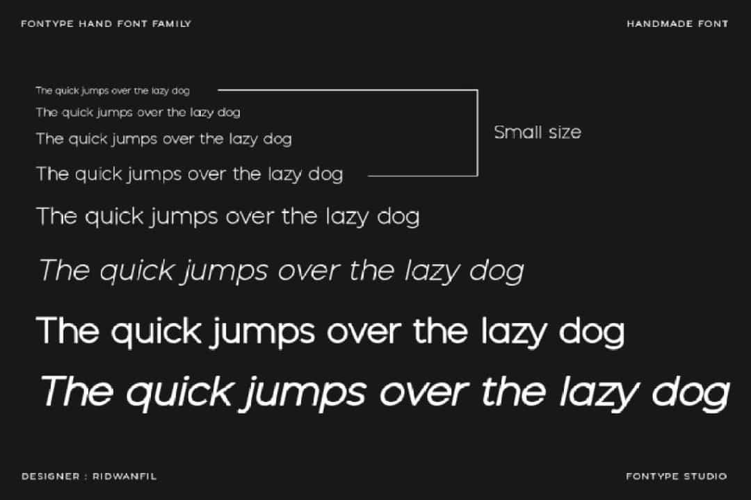 Fontype Hand Font Image 2
