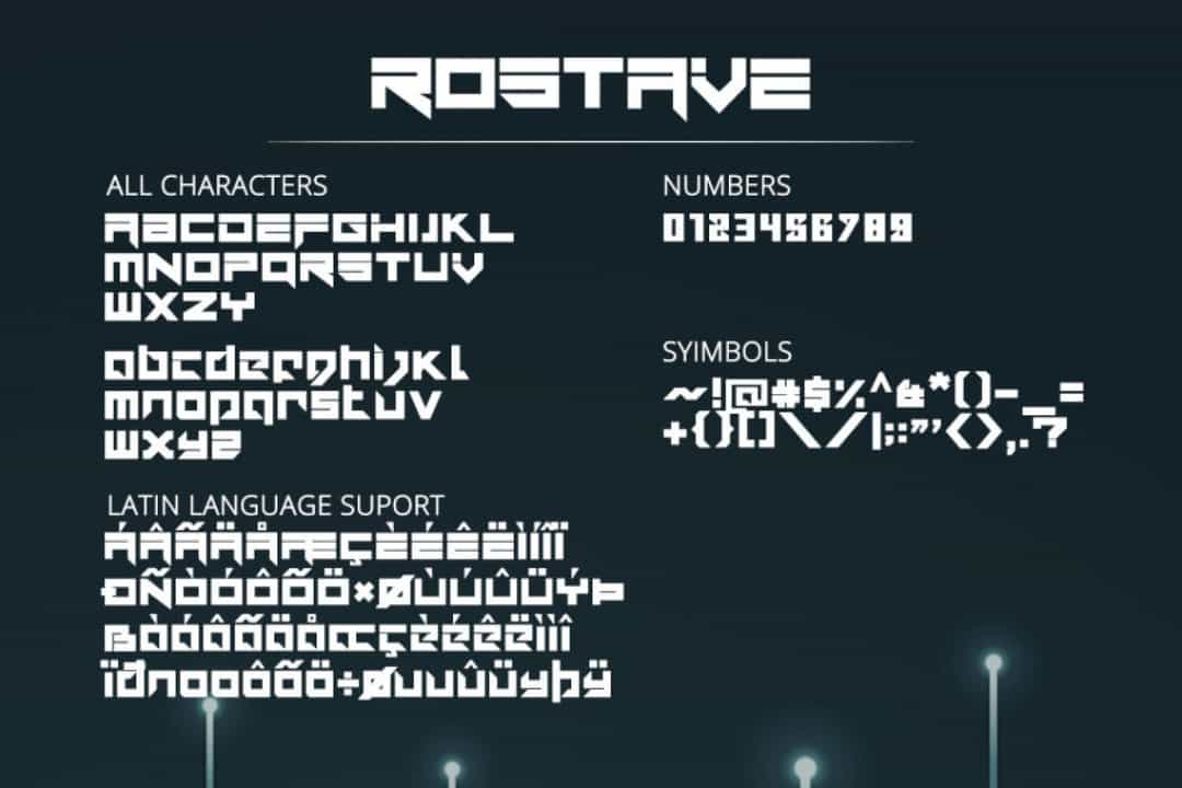 Rostave Font Image 3