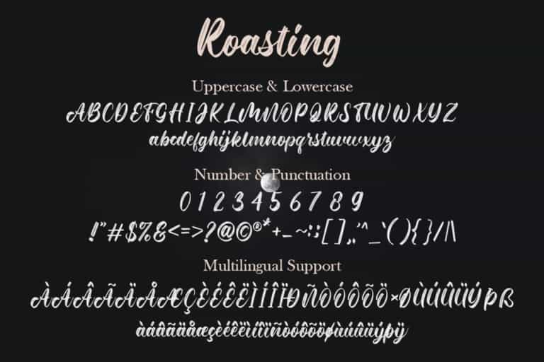 Roasting Font Image 3