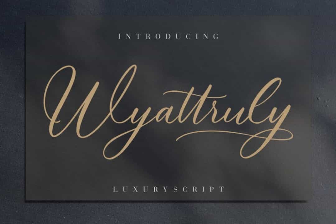 Wyattruly Font Image 1