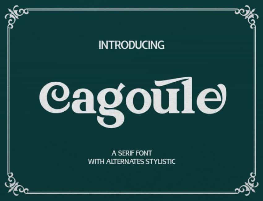 Cagoule Font Image 1