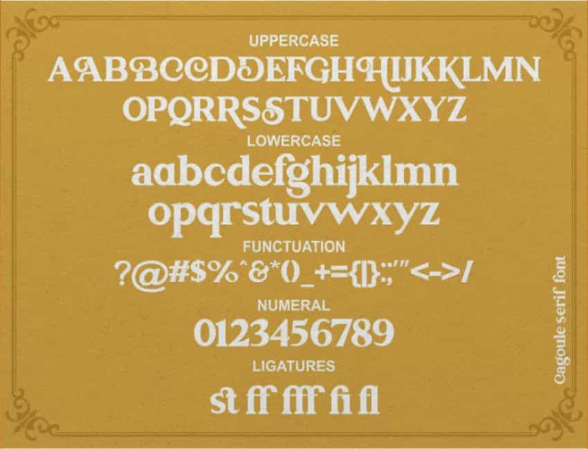Cagoule Font Image 3