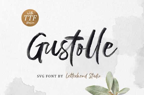 Gustolle SVG Font Image 1