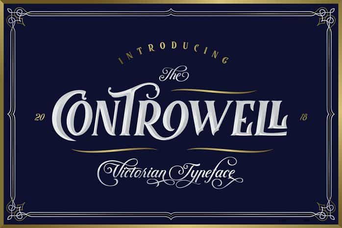 Controwell Victorian Typeface Image 1
