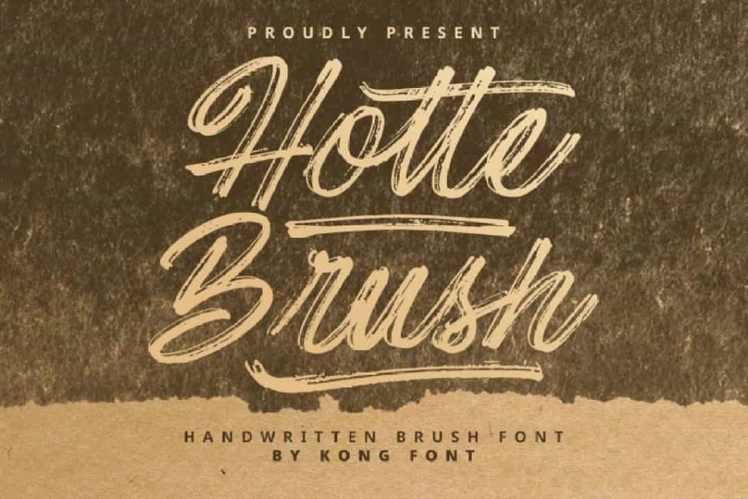 Hotte Brush Font Image 1