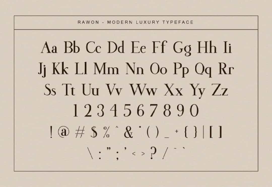 Rawon Font Image 3