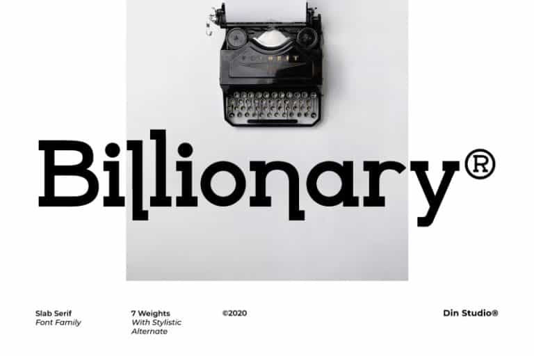 Billionary Font Image 1