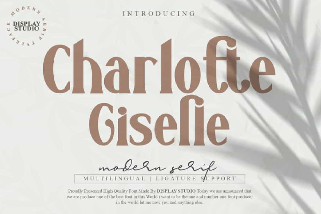 Charlotte Giselle Font Image 1