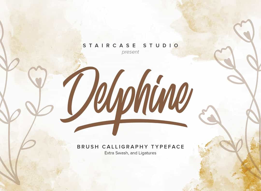 Delphine Font Image 1