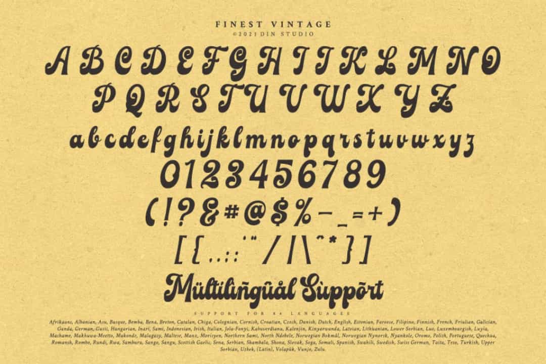 Finest Vintage Font Image 3