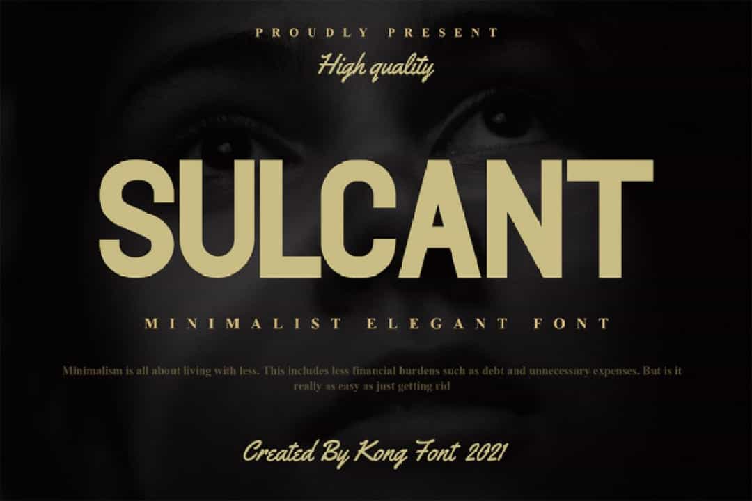 Sulcant Font Image 1