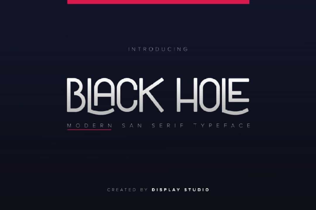 Black Hole Font Image 1