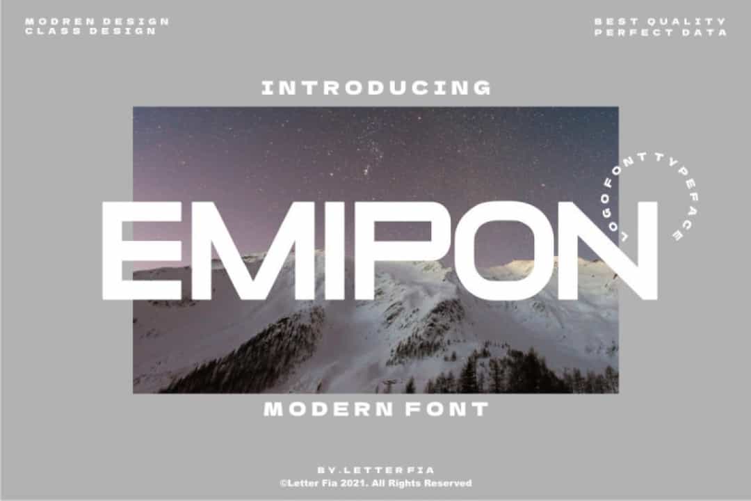 Emipon Font Image 1