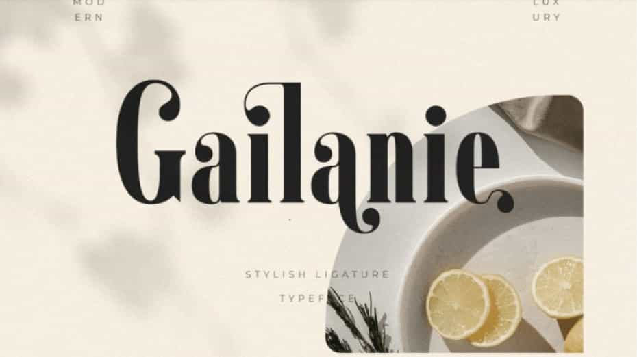 Gailanie Font Image 1
