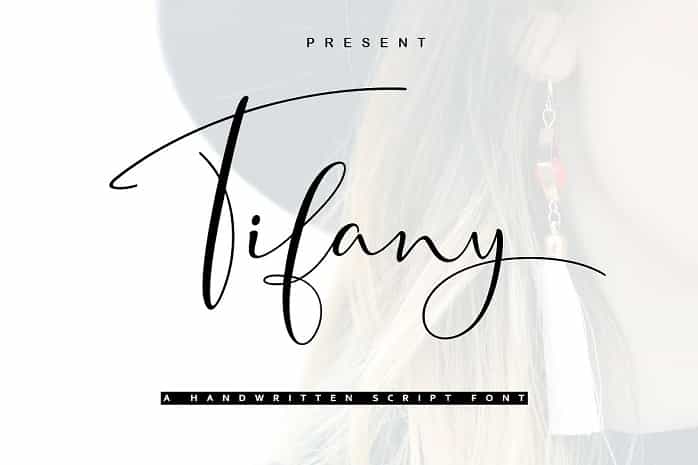 Tifany Script Font Image 1