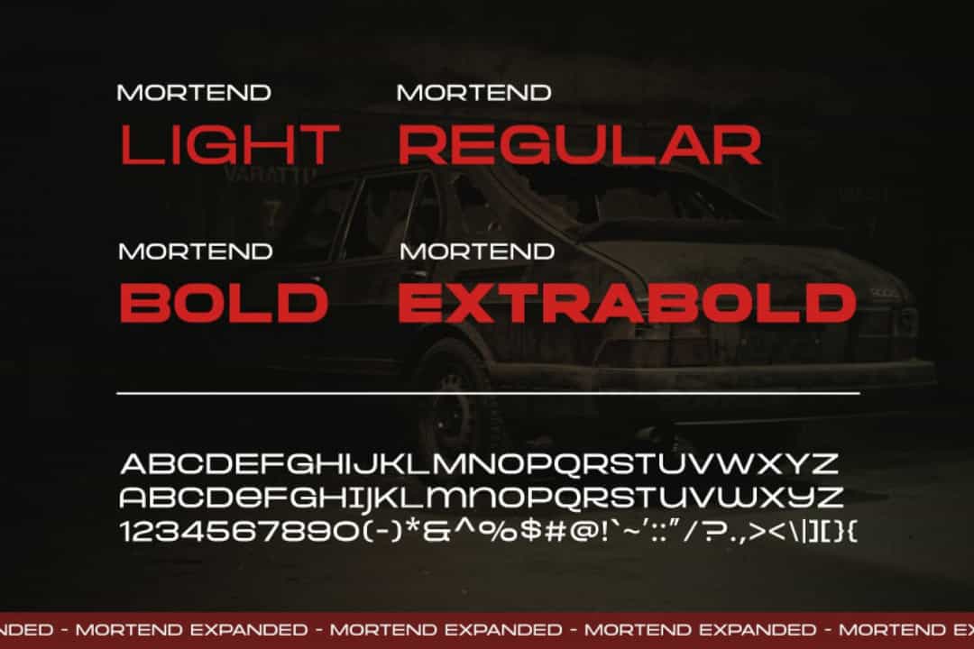 Mortend Font Image 3