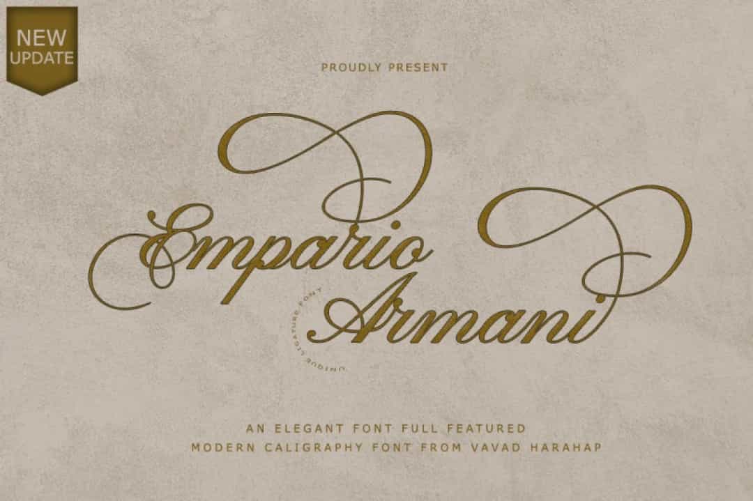 Empario Armani Font Image 1