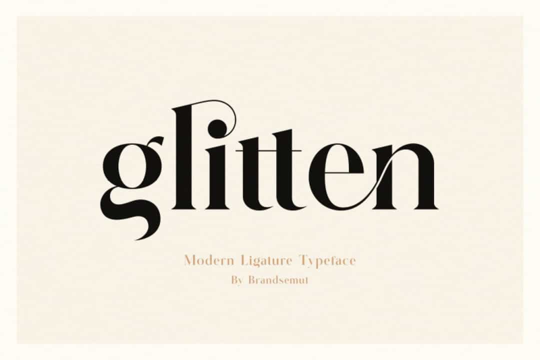 Glitten Font Image 1
