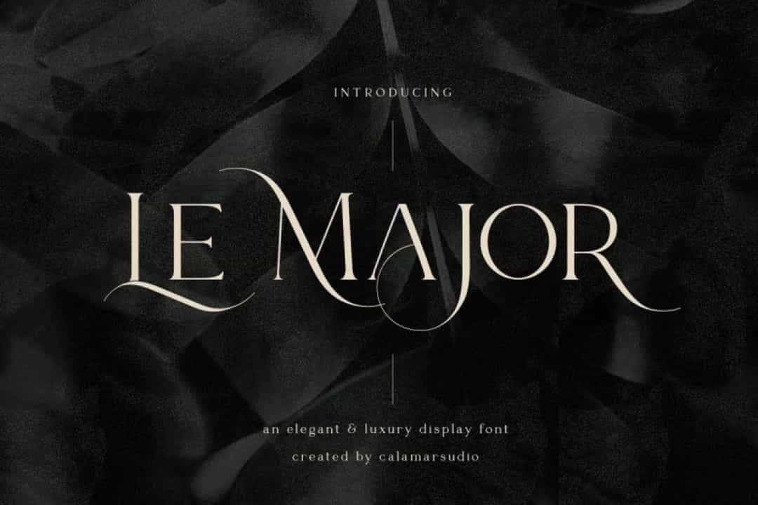 Le Major Font Image 1