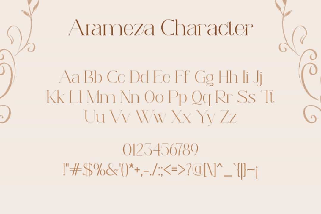 Arameza Font Image 3