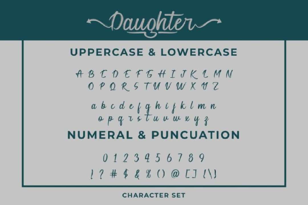 Daughter Font Image 3