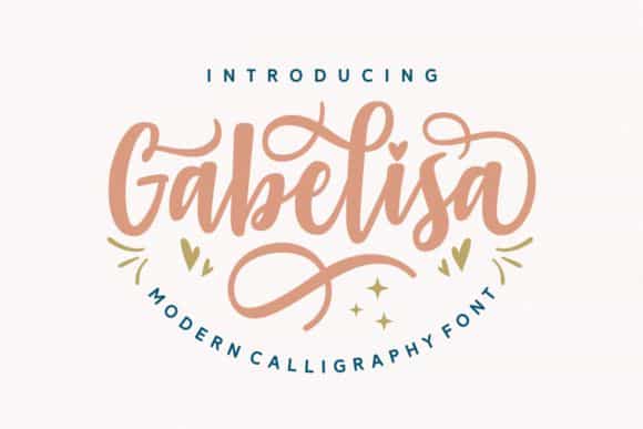 Gabelisa Script Font Image 1